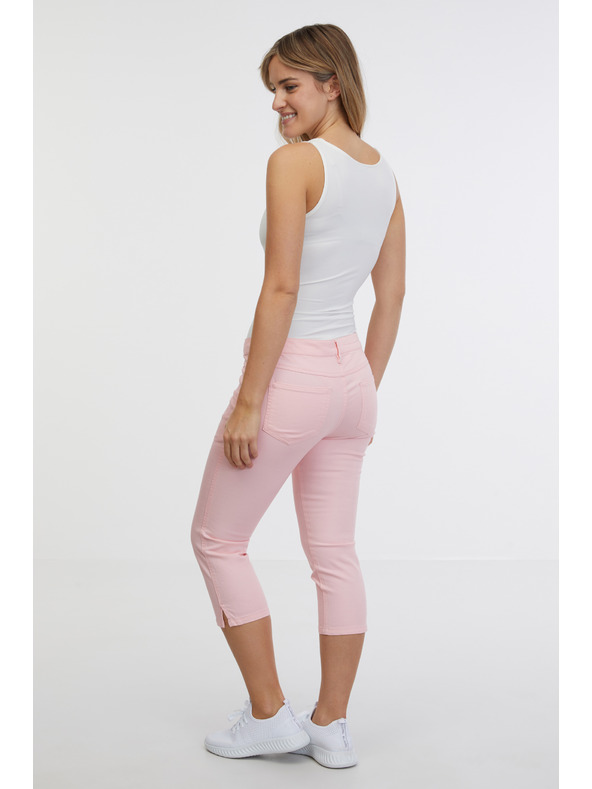 Sam 73 Светлорозови дамски три четвърти дънки с вталена кройка SAM 73 Amara