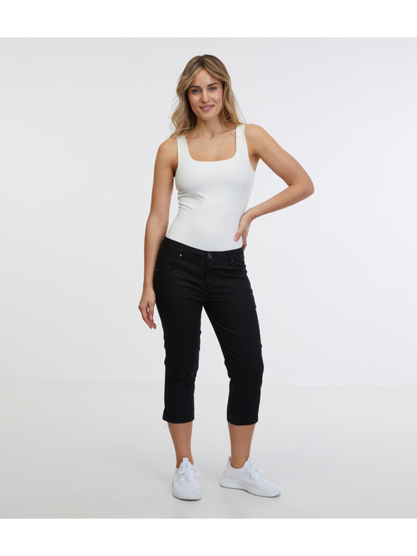 Sam 73 Черни дамски три-четвърти слим дънки SAM 73 Amara