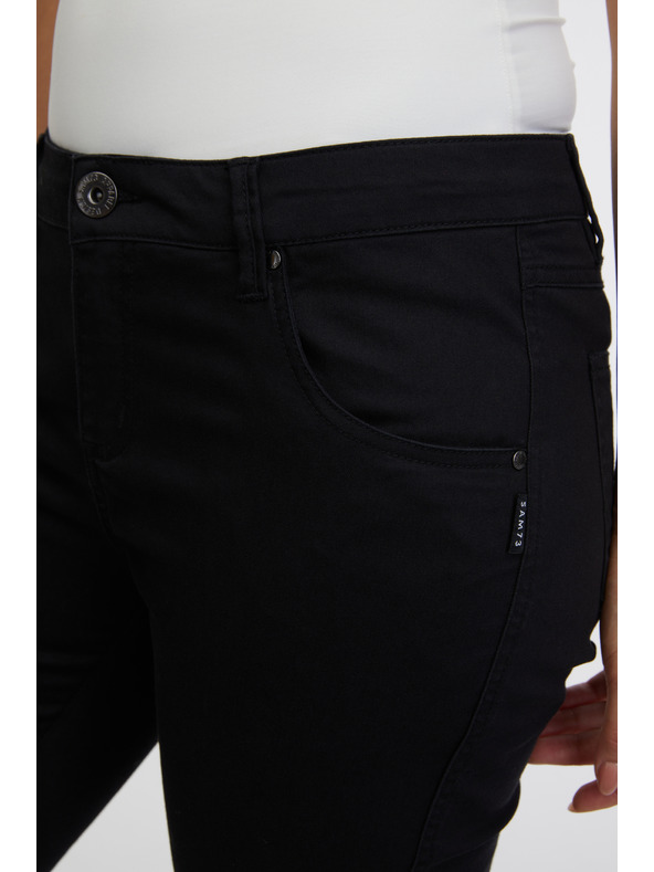 Sam 73 Черни дамски три-четвърти слим дънки SAM 73 Amara