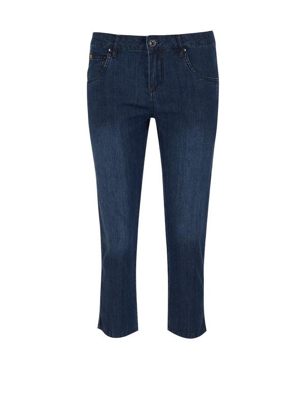 Sam 73 Тъмно сини дамски три четвърти дънки с права кройка SAM 73 Antonella