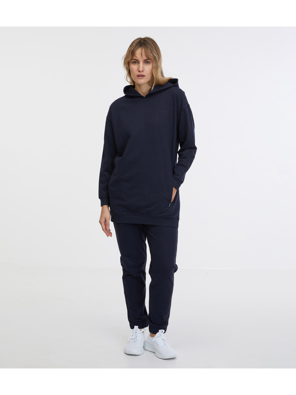 Sam 73 Тъмносин дамски суитчър с удължена качулка SAM 73 Lola