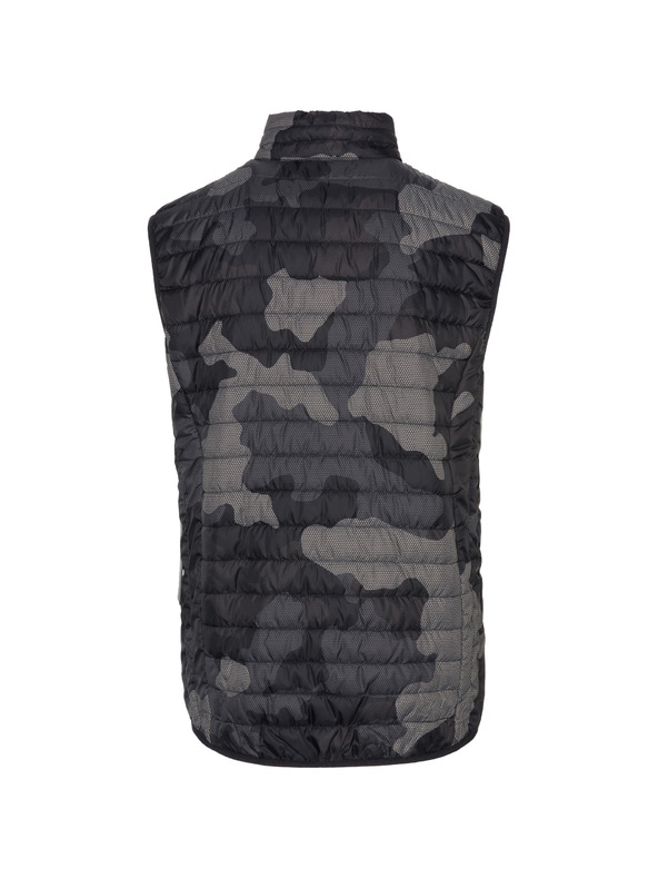 Sam 73 Тъмно сива мъжка жилетка с шарка SAM 73