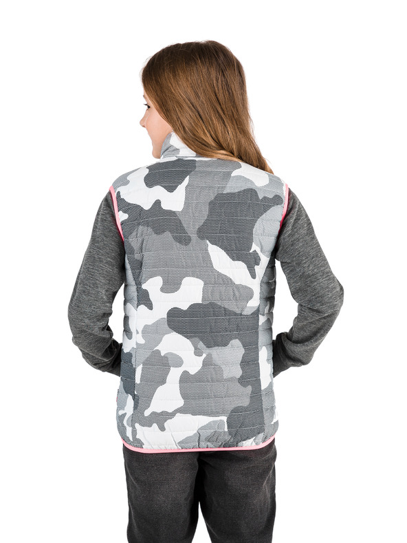 Sam 73 Светлосива жилетка за момичета SAM 73