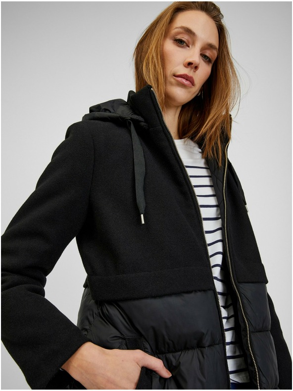 Orsay Черно дамско ватирано палто ORSAY Selina