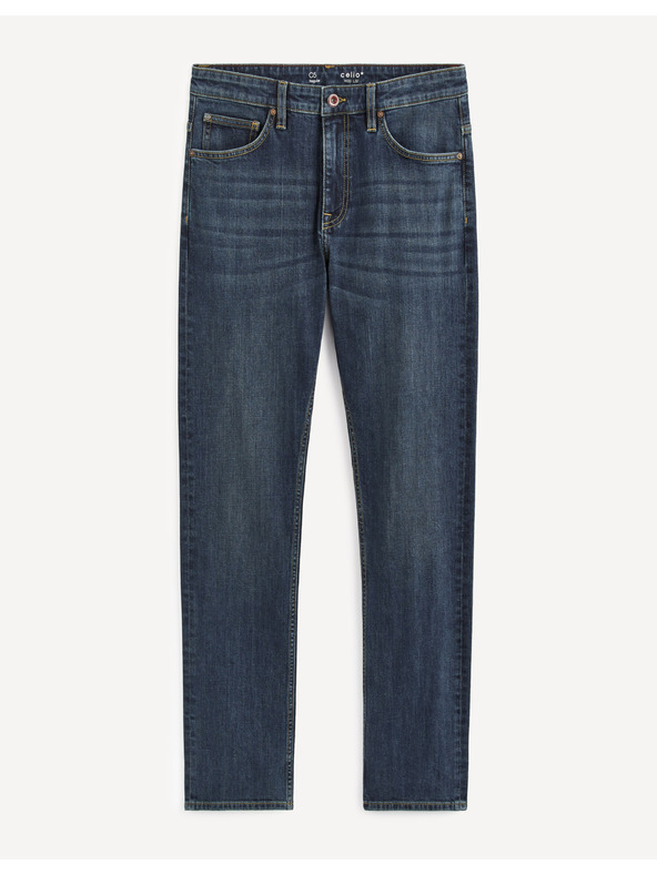 Celio Тъмно сини мъжки дънки с права кройка Celio