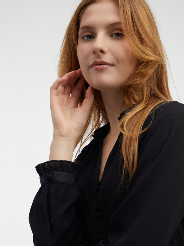 Orsay Черна дамска блуза ORSAY