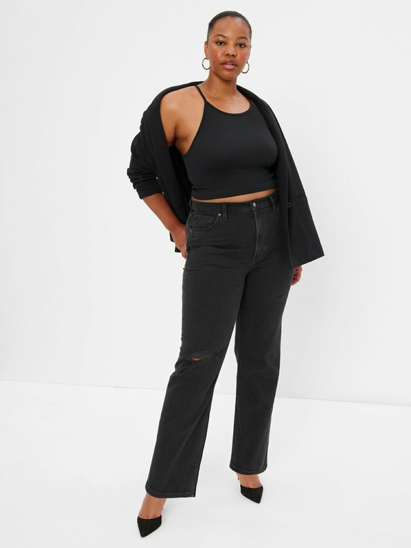 GAP Дънки Loose с висока талия Organic Cotton '90s GAP