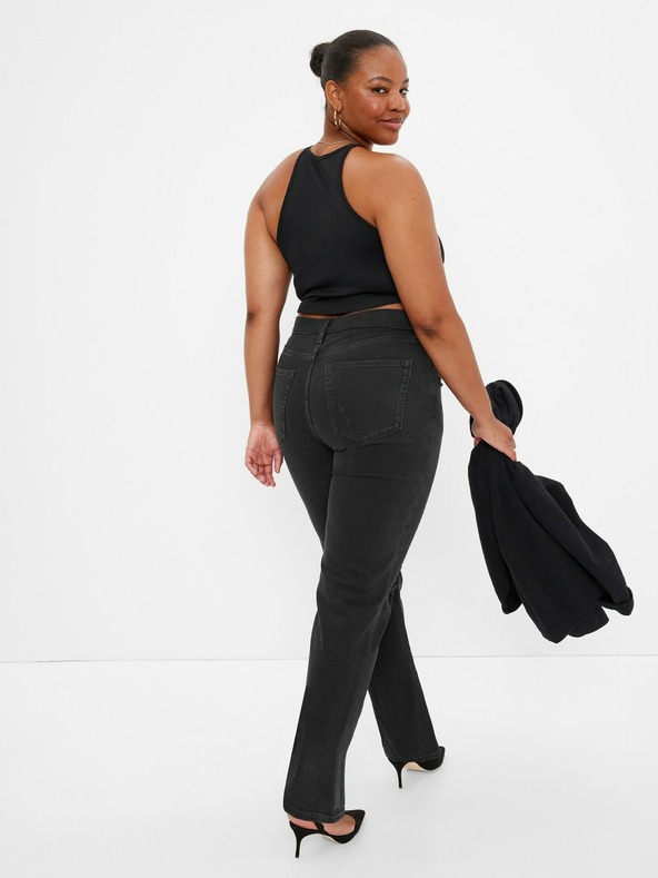 GAP Дънки Loose с висока талия Organic Cotton '90s GAP