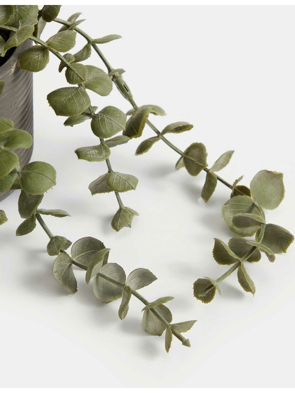 Marks & Spencer Изкуствен висящ свещник в бетонена саксия Marks & Spencer зелена