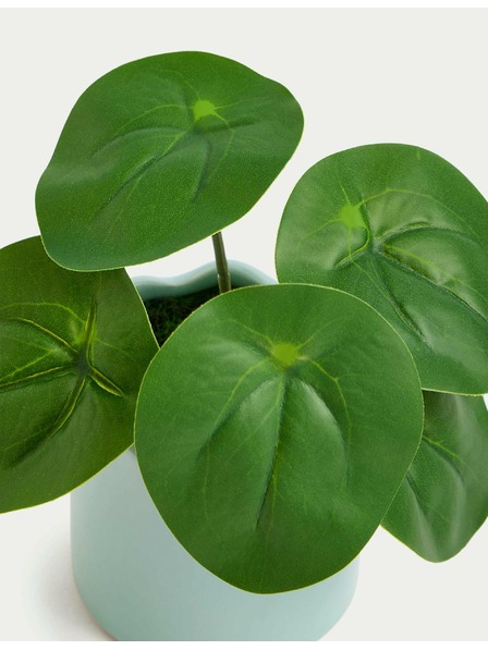 Marks & Spencer Изкуствено мини растение пилея в саксия Marks & Spencer синя