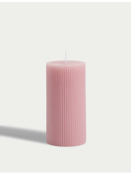 Marks & Spencer Стълбовидна свещ Marks & Spencer розова