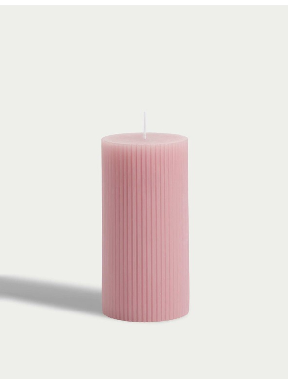 Marks & Spencer Стълбовидна свещ Marks & Spencer розова