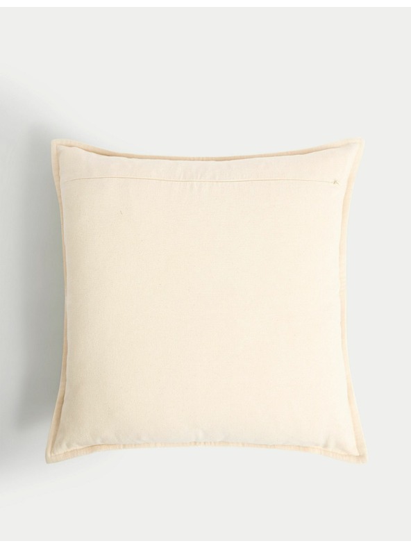 Marks & Spencer Райета възглавница с бродерия, от чист памук Marks & Spencer жълта