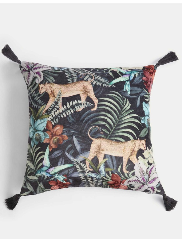 Marks & Spencer Възглавница от шенил с леопардов принт Marks & Spencer тъмносиня