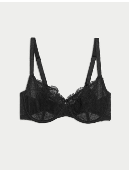 Marks & Spencer Балконет сутиен Jasmine с банели и дантела, размер A–E Marks & Spencer черен