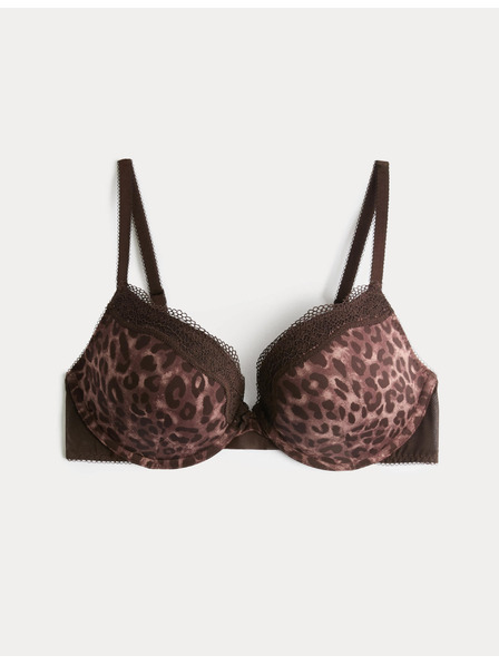 Marks & Spencer Дантелен push-up деколте сутиен Jasmine с банели, (размер A–E) Marks & Spencer кафяв