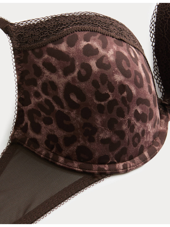 Marks & Spencer Дантелен push-up деколте сутиен Jasmine с банели, (размер A–E) Marks & Spencer кафяв