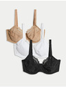 Marks & Spencer Сутиени с ефект намаляване, банели и пълни чашки, 3 бр., размер C-H Marks & Spencer черен