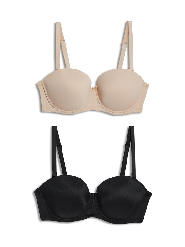 Marks & Spencer Подплатен сутиен, множество стилове на носене, размери. A-E, 2 бр. Marks & Spencer черен