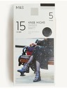 Marks & Spencer Опаковка 5 чифта матови чорапогащи, 15 DEN Marks & Spencer черна
