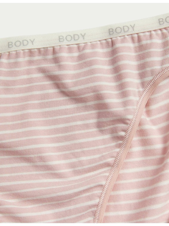 Marks & Spencer Високо изрязани бикини с висок дял памук Supima, 4 бр. Marks & Spencer синя