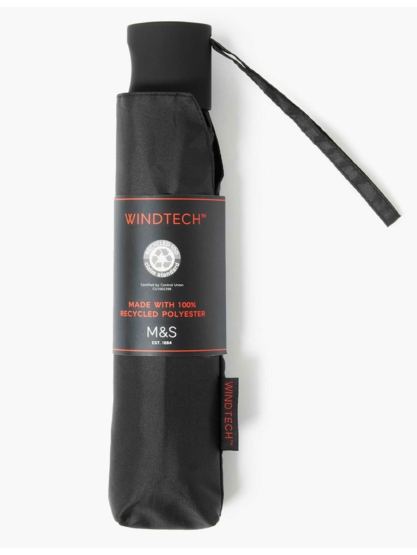 Marks & Spencer Чадър от рециклиран полиестер с Windtech™ Marks & Spencer черен