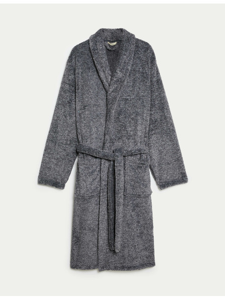 Marks & Spencer Флийсен халат Supersoft Marks & Spencer сива