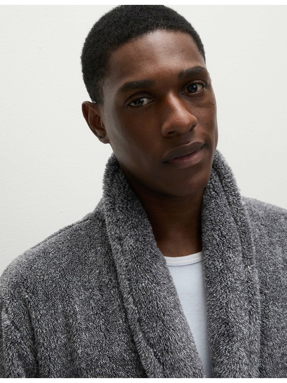 Marks & Spencer Флийсен халат Supersoft Marks & Spencer сива