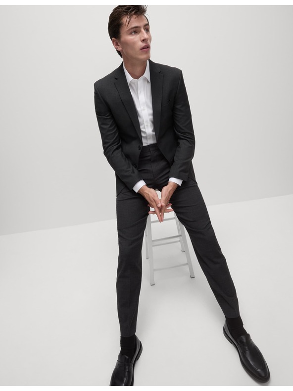 Marks & Spencer Памучна риза с тесен силует с незабавна грижа Marks & Spencer бяла