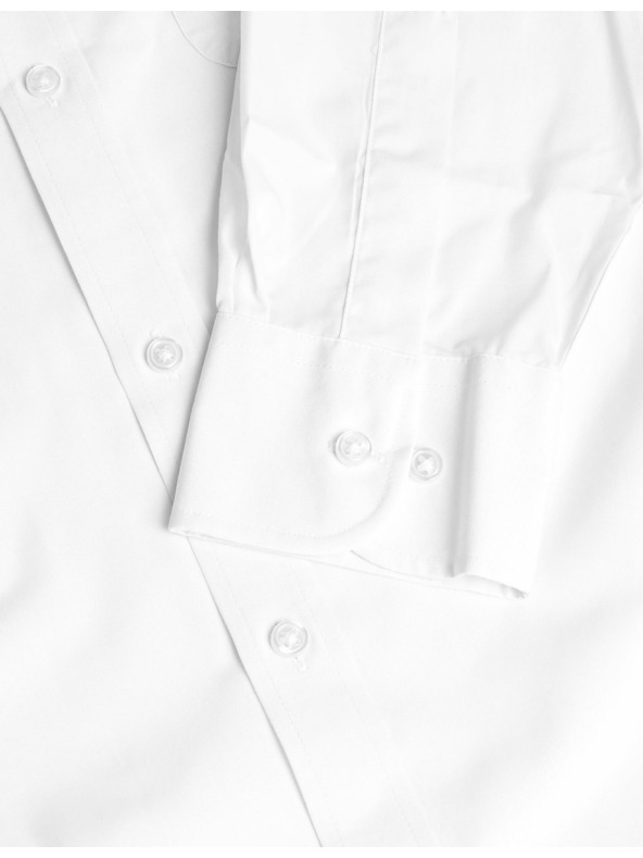 Marks & Spencer Риза с дълги ръкави, нормален силует, комплект 3 бр. Marks & Spencer бяла