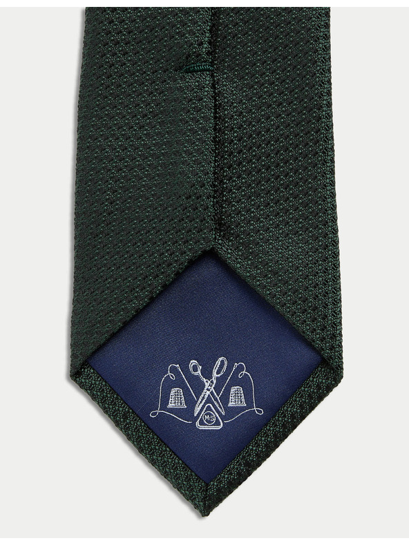 Marks & Spencer Вратовръзка от 100% коприна с текстура Marks & Spencer зелена