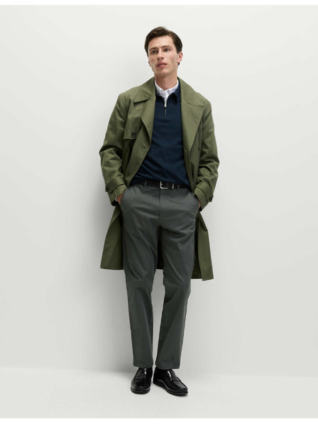 Marks & Spencer Разтеглив панталон чино с редовна кройка Marks & Spencer сив