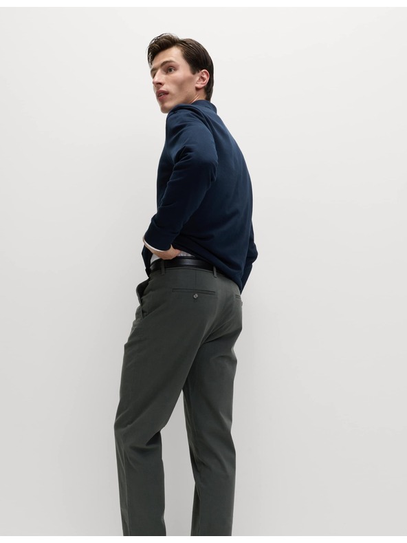 Marks & Spencer Разтеглив панталон чино с редовна кройка Marks & Spencer сив