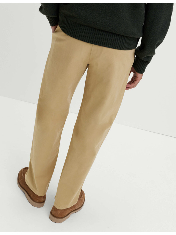 Marks & Spencer Еластични chino панталони свободна кройка Marks & Spencer бежов