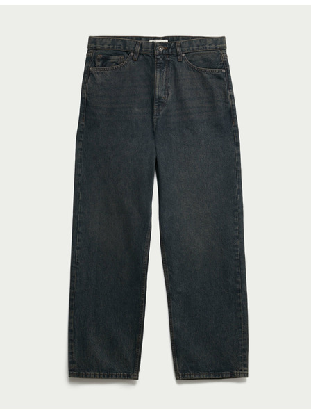 Marks & Spencer Authentic свободни твърди дънки Marks & Spencer сини