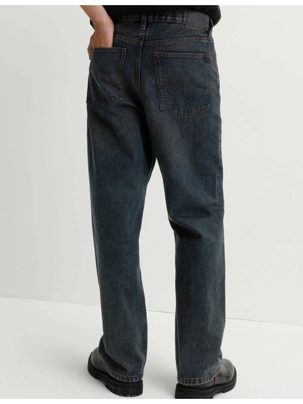 Marks & Spencer Authentic свободни твърди дънки Marks & Spencer сини