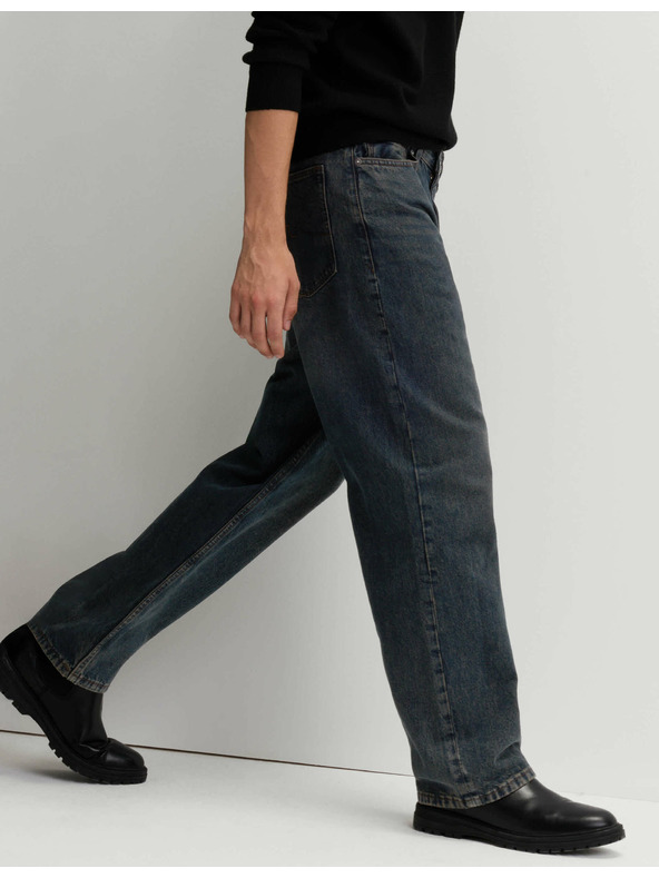 Marks & Spencer Authentic свободни твърди дънки Marks & Spencer сини