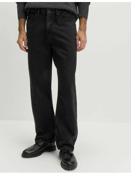 Marks & Spencer Authentic свободни твърди дънки Marks & Spencer черни