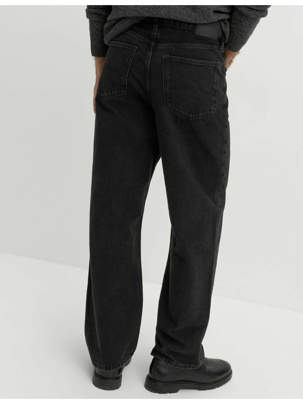 Marks & Spencer Authentic свободни твърди дънки Marks & Spencer черни