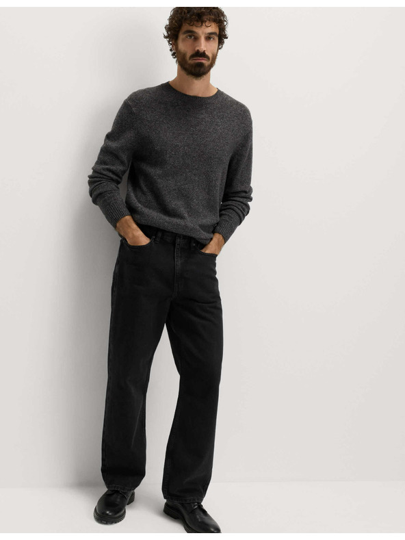 Marks & Spencer Authentic свободни твърди дънки Marks & Spencer черни