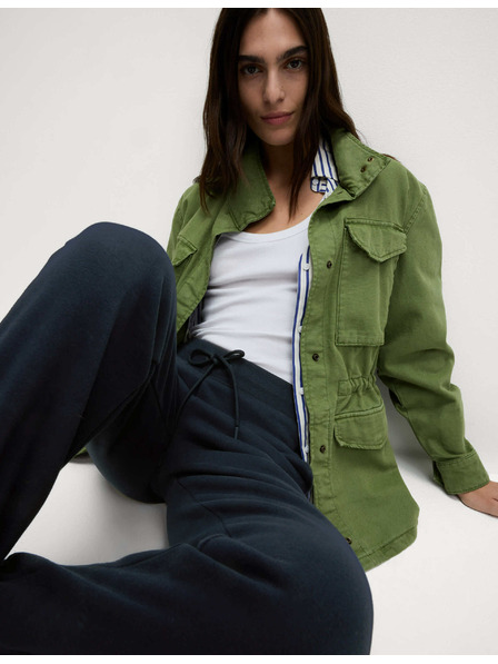 Marks & Spencer Долнища с маншети, с висок процент памук и връзки Marks & Spencer в тъмносиньо