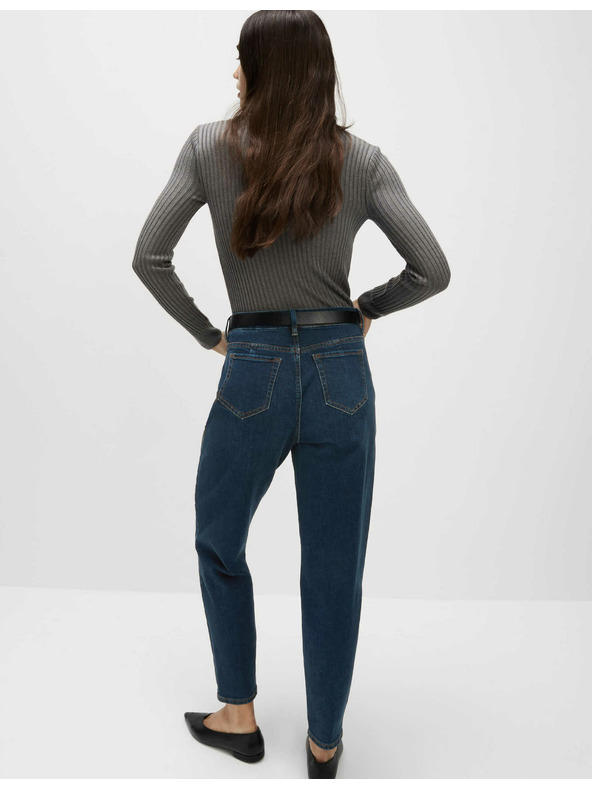 Marks & Spencer Дънки с висока талия Mom Marks & Spencer тъмносини