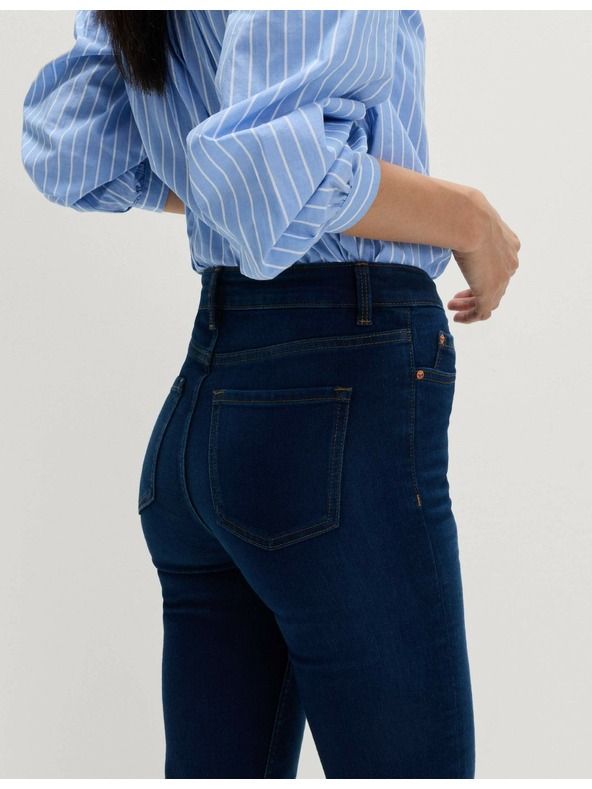 Marks & Spencer Дънки Sienna с еластични със стандартни крачоли Marks & Spencer тъмносини