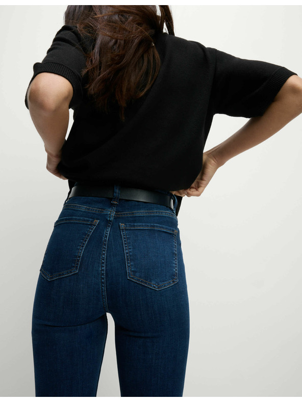 Marks & Spencer Дънки Sienna Supersoft с висока талия Marks & Spencer тъмносини