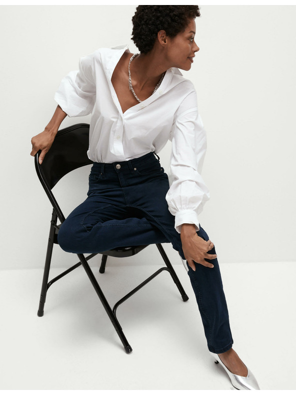 Marks & Spencer Разтегателни дънки с прави крачоли Marks & Spencer Sienna сини