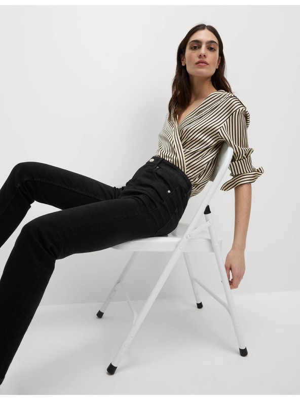 Marks & Spencer Разтегателни дънки с прав крачол Sienna Marks & Spencer черни