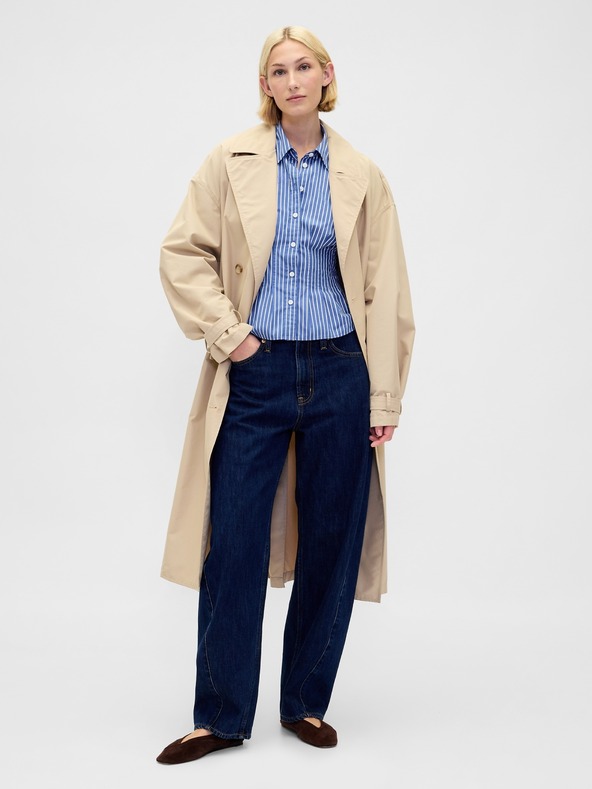 GAP Поплинова риза Fitted Shirt GAP