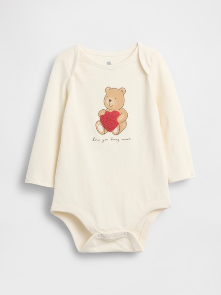 GAP Бебешко боди с принт GAP