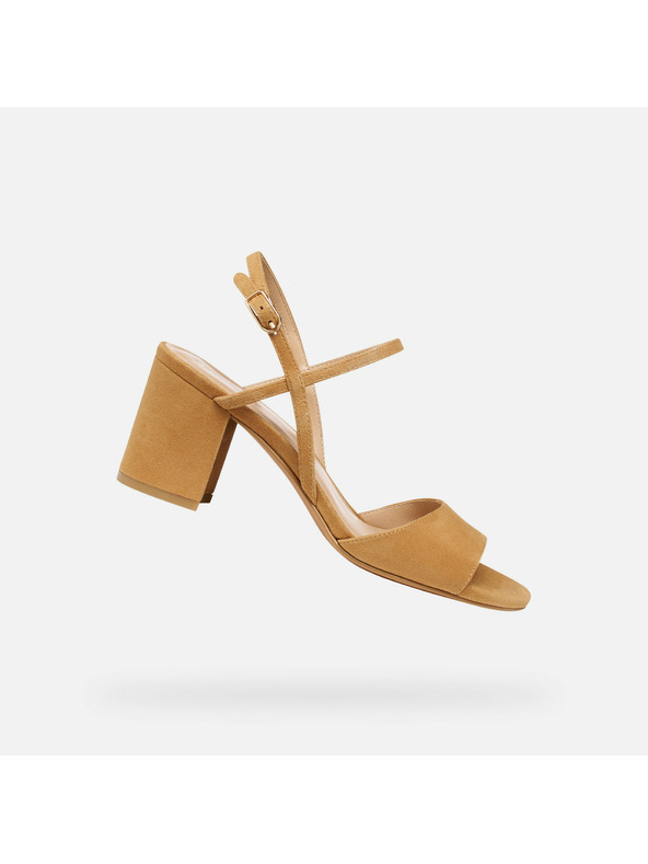 Geox Светлокафяви дамски сандали Geox Virnilisa 65 S