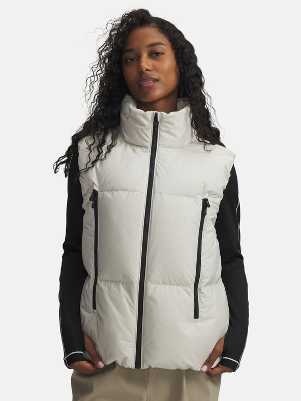 Under Armour Дамски елек Under Armour Limitless Down Puffer Vest-WHT